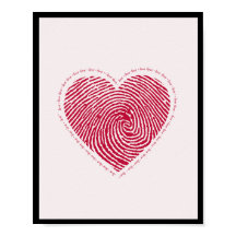 Love Heart Poster WallArt Home Decor