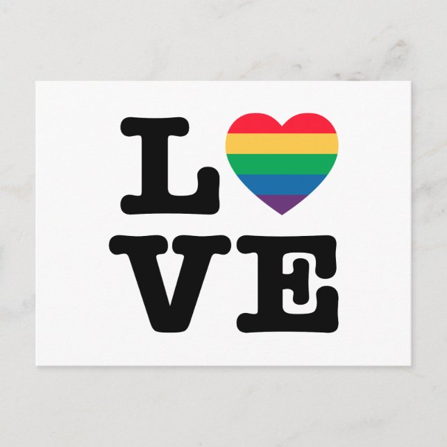 Love Heart Pride Postcard (Front)