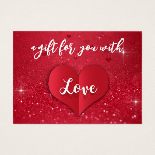 Love Heart Red Parties scintillant Valentine's Day