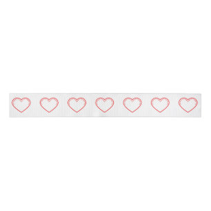 Love Heart Red Valentine's Grosgrain Ribbon