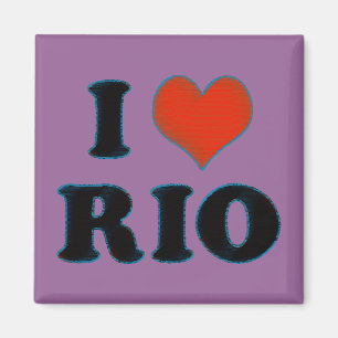 love / heart Rio de Janeiro Magnet