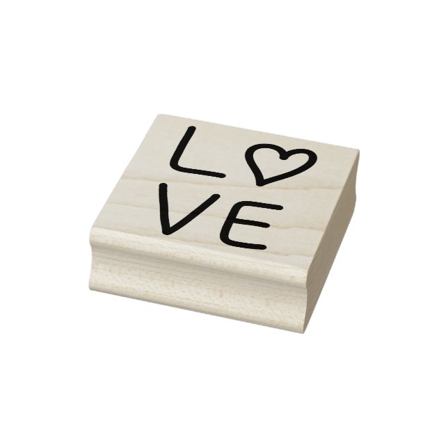 Love Heart Rubber Stamp (Stamp)
