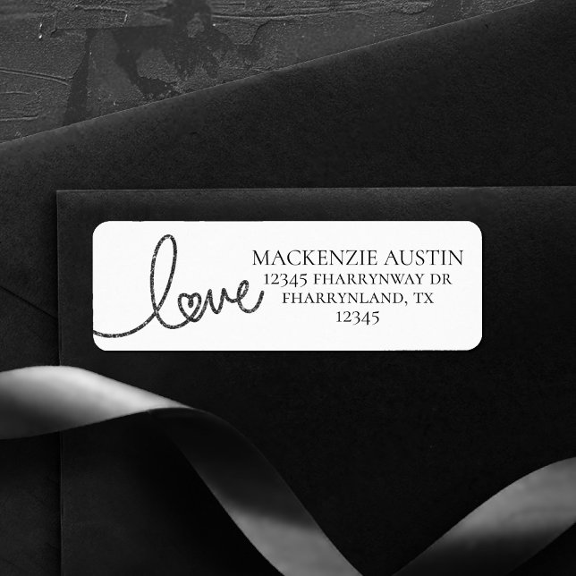 Love Heart Script | Modern Gray and White Address (Creator Uploaded)