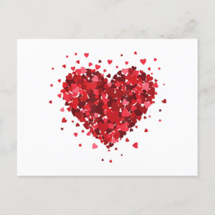 Love Heart Shirt For Womens Girls Boys Hearts Wome Holiday Postcard