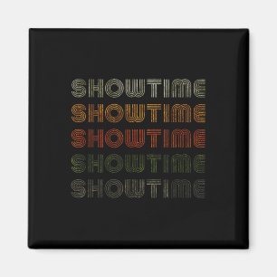 Love Heart Showtime Tee Grunge Vintage Style Black Magnet