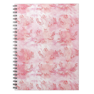 love heart spider lily notebook
