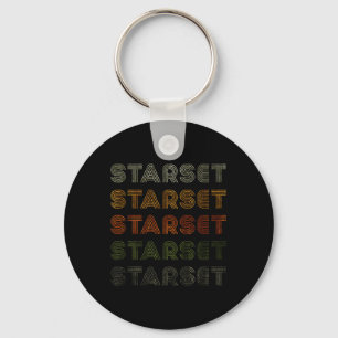 Love Heart Starset Tee Grunge Vintage Style Black Keychain