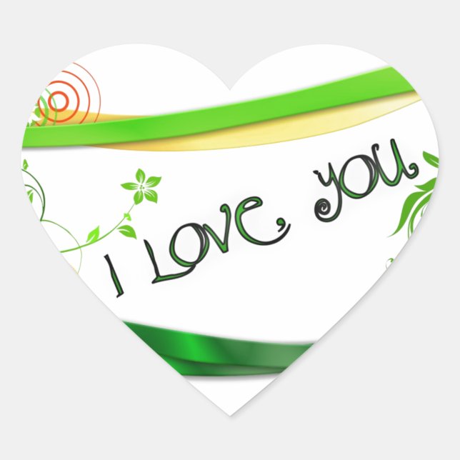 Love Heart Sticker (Front)