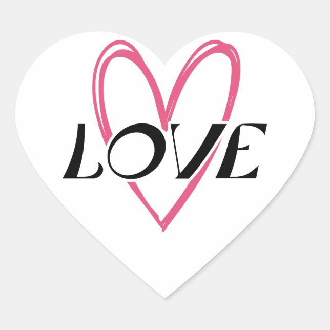 Love Heart Sticker (Front)