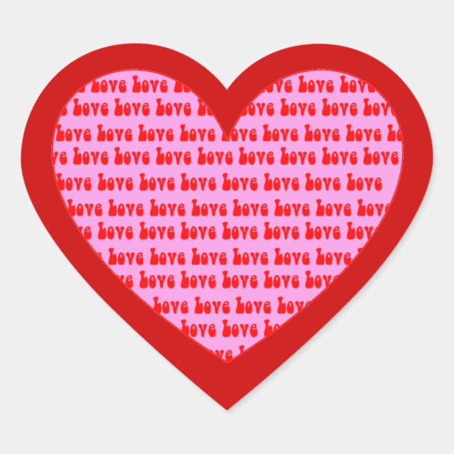 Love Heart Sticker (Front)