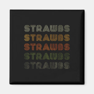 Love Heart Strawbs Tee Grunge Vintage Style Black  Magnet