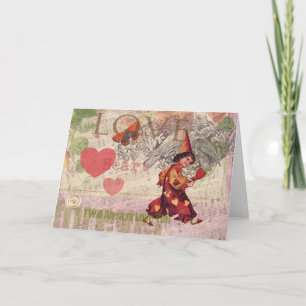 Love Heart Sweetheart Valentine Cherub Holiday Card