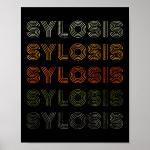 Love Heart Sylosis Tee Grunge Vintage Style Black  Poster