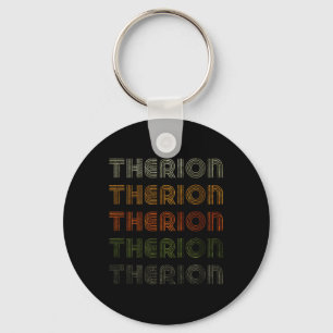 Love Heart Therion Tee Grunge Vintage Style Black Keychain