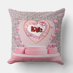 Love heart  throw pillow