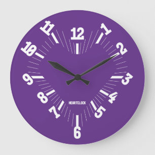 Love HEART TIME BY MASANSER PIXELAT Large Clock
