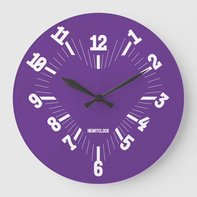 Love HEART TIME BY MASANSER PIXELAT Large Clock (Front)