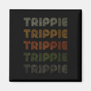 Love Heart Trippie Tee Grunge Vintage Style Black Magnet