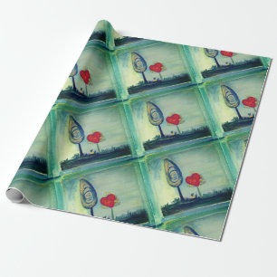 Love, Heart, Valentine Art Wrapping Paper