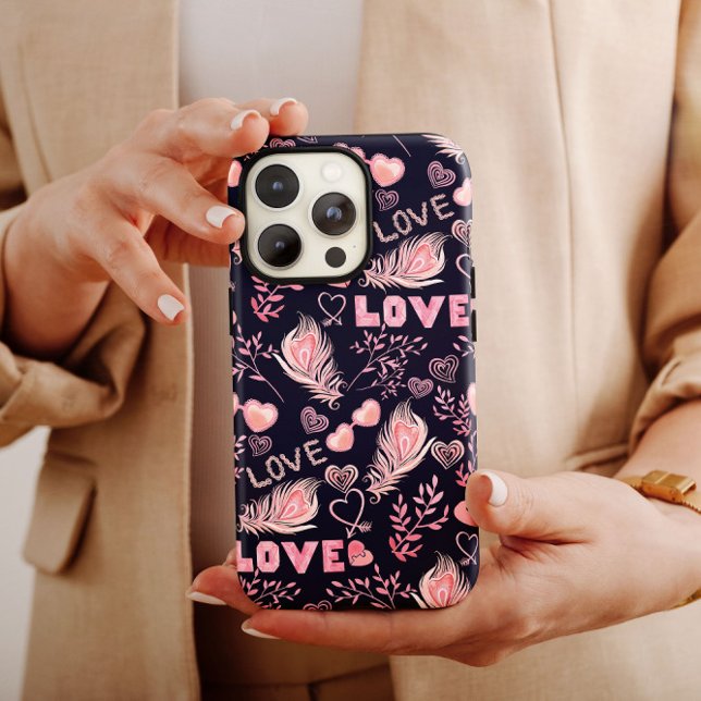 Love Heart Valentine Coque | iPhone 14 Coque-Mate (Créateur téléchargé)