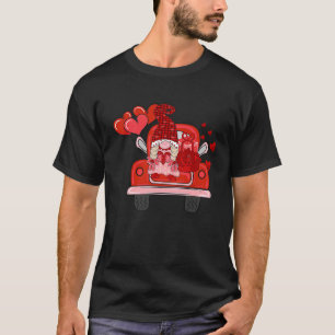 LOVE Heart Valentine's Day Gnome Couple Truck Vale T-Shirt