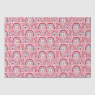 Love Heart Valentines Day Rainbow   Tissue Paper