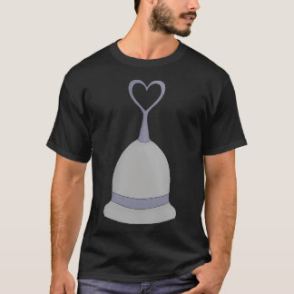 Love Heart Valentines Ring Bell Handbell Music T-Shirt