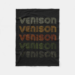 Love Heart Venison Tee Grunge Vintage Style Black Fleece Blanket