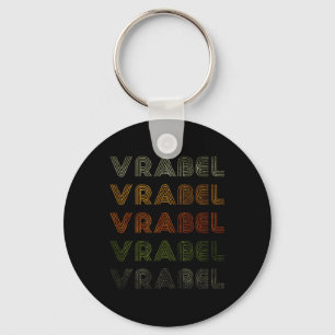 Love Heart Vrabel Tee Grunge Vintage Style Black Keychain