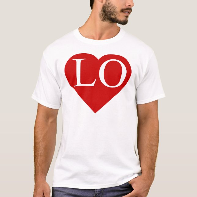 LOVE - Heart with LO (1 of 2) Shirt (Twins) (Front)