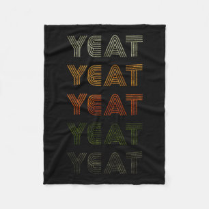 Love Heart Yeat Tee Grunge Vintage Style Black Yea Fleece Blanket