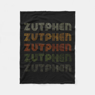 Love Heart Zutphen Tee Grunge Vintage Style Black Fleece Blanket