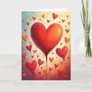 Love Hearts Art Card