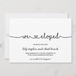 Love Hearts Elopement Faire-part