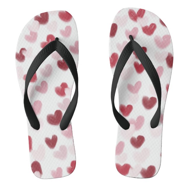 Love Hearts Flip Flops (Footbed)