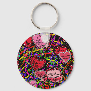 Love Hearts Keychain