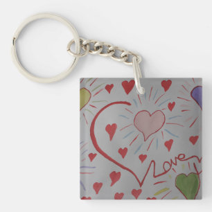 Love Hearts Keychain