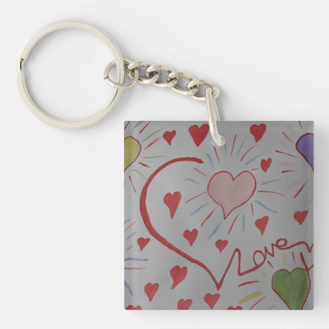 Love Hearts Keychain (Front)