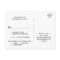 Love Hearts Menu Choice RSVP Postcard