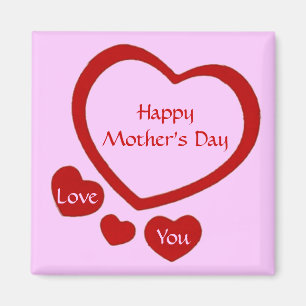 Love Hearts Mother's Day Magnet