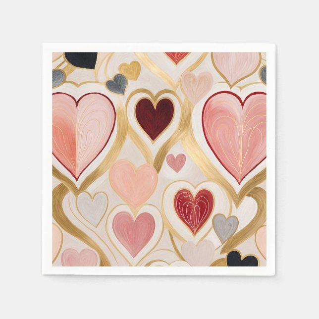 Love Hearts Napkin (Front)
