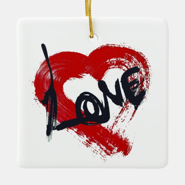 Love Hearts Ornament (Front)