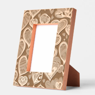 Love Hearts Photo Display for Couples Etched Frames