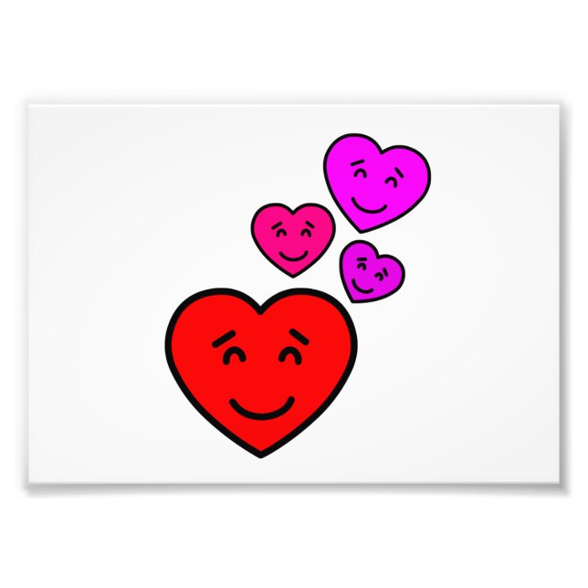 Love hearts photo print (Front)