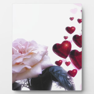 Love Hearts Roses Blossom Flower Destiny Nature Plaque