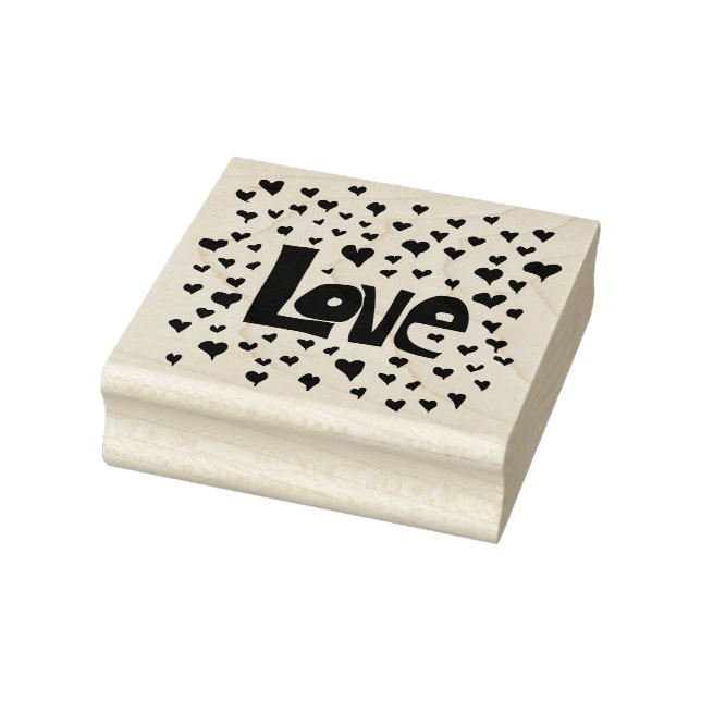 Love Hearts Rubber Stamp (Stamp)