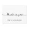 Love Hearts Simple Bridal Shower Wedding Thank You