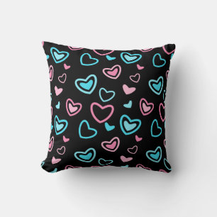 Love Hearts Throw Pillow