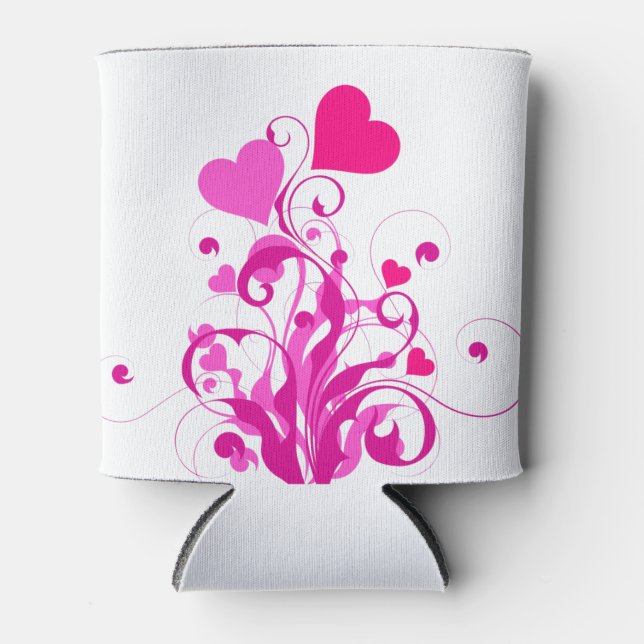 Love Hearts Tree-25053 Can Cooler (Front)