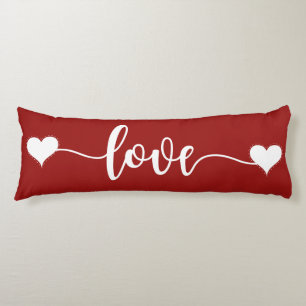 Love Hearts Valentine Gift Body Pillow